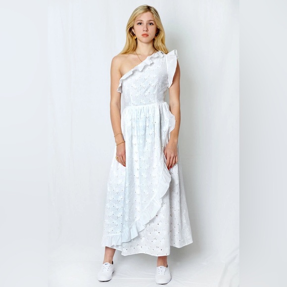Batsheva Dresses Nwot Batsheva Jude One Shoulder White Eyelet
